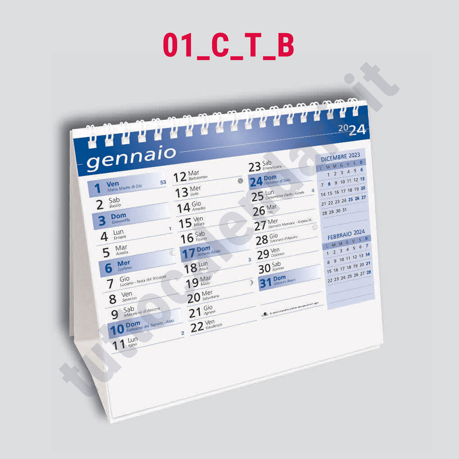 Stampa calendario commerciale da scrivania