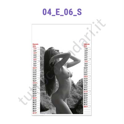 Stampa calendario bimensile 2027 - sexy Calendario da parete bimensile illustrato sexy