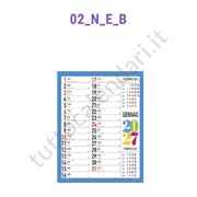 Calendario olandese commerciale blu Stampa calendario commerciale da muro