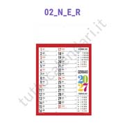 Calendario olandese commerciale rosso Stampa calendario commerciale da muro