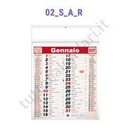 Calendario commerciale rosso da muro personalizzabile Stampa calendario olandese da muro