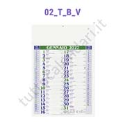 Calendario olandese commerciale verde da muro termosaldato Stampa calendario commerciale da parete