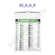 Calendario olandese commerciale verde da muro con grafica personalizzata Stampa calendario da parete personalizzato