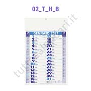 Calendario commerciale azzurro da parete olandese Stampa calendario commerciale da muro