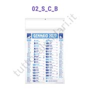 Calendario olandese commerciale blu da muro con grafica personalizzata Stampa calendario da parete personalizzato