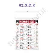 Calendario olandese commerciale rosso da muro con grafica personalizzata Stampa calendario da parete personalizzato