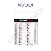 Calendario olandese commerciale nero/rosso da muro personalizzato promozionale Stampa calendario da muro olandese