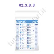 Calendario olandese commerciale blu da parete con grafica personalizzata Stampa calendario da parete personalizzato