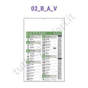 calendario per aziende verde Stampa calendario da parete olandese