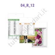 Calendario mensile illustrato 