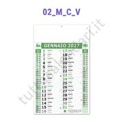 Calendario mensile commerciale verde grande da parete Stampa online calendario olandese grande