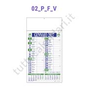 Calendario olandese commerciale da parete listellato verde/blu Stampa calendario commerciale olandese