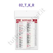 Calendario olandese commerciale passafoglio rosso da parete personalizzato Stampa calendario da muro olandese