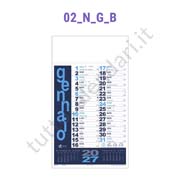 Calendario olandese commerciale azzurro/blu Stampa calendario olandese da muro colorato