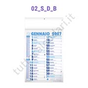 Calendario olandese commerciale da muro per aziende blu azzurro Stampa calendario commerciale olandese