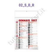 Calendario olandese commerciale da muro per aziende nero rosso Stampa calendario commerciale olandese