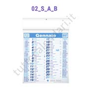 Calendario commerciale blu da muro personalizzabile Stampa calendario olandese da muro