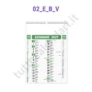 Calendario olandese commerciale verde da muro personalizzato Stampa calendario da parete personalizzato