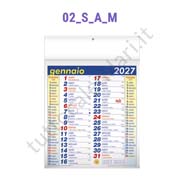 Calendario commerciale multicolor da muro personalizzato sulla testata Stampa calendario olandese da muro