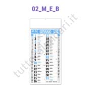 Calendario olandese commerciale quadrettato azzurro Stampa calendario olandese da muro