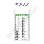 Calendario olandese commerciale quadrettato verde Stampa calendario olandese da muro