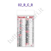 Calendario olandese commerciale quadrettato rosso Stampa calendario commerciale da parete quadrettato