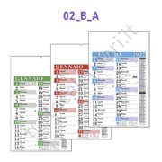 Stampa calendario da parete olandese