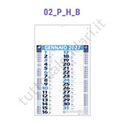 Calendario olandese commerciale da parete Azzurro/Blu Stampa calendario commerciale olandese