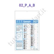 Calendario olandese commerciale blu da parete con note Stampa calendario commerciale olandese