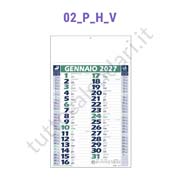 Calendario olandese commerciale da parete Verde/Blu Stampa calendario commerciale olandese