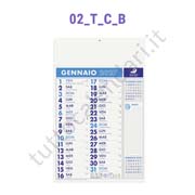 Calendario olandese commerciale trimensile azzurro Stampa calendario da parete olandese