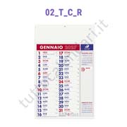 Calendario olandese commerciale trimensile rosso Stampa calendario da parete olandese