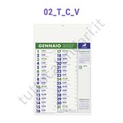 Calendario olandese commerciale trimensile verde Stampa calendario da parete olandese