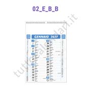 Calendario olandese commerciale blu da muro personalizzato Stampa calendario da parete personalizzato