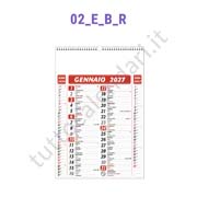 Calendario olandese commerciale rosso da muro personalizzato Stampa calendario da parete personalizzato
