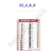 Calendario olandese commerciale rosso da parete Stampa calendario commerciale olandese