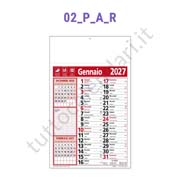 Calendario olandese commerciale rosso da parete con note Stampa calendario commerciale olandese