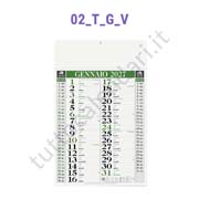 Calendario olandese classico commerciale verde da muro Stampa calendario commerciale da muro