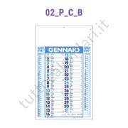 Calendario olandese commerciale blu da parete con testata stampata e personalizzata Stampa calendario olandese commerciale da muro