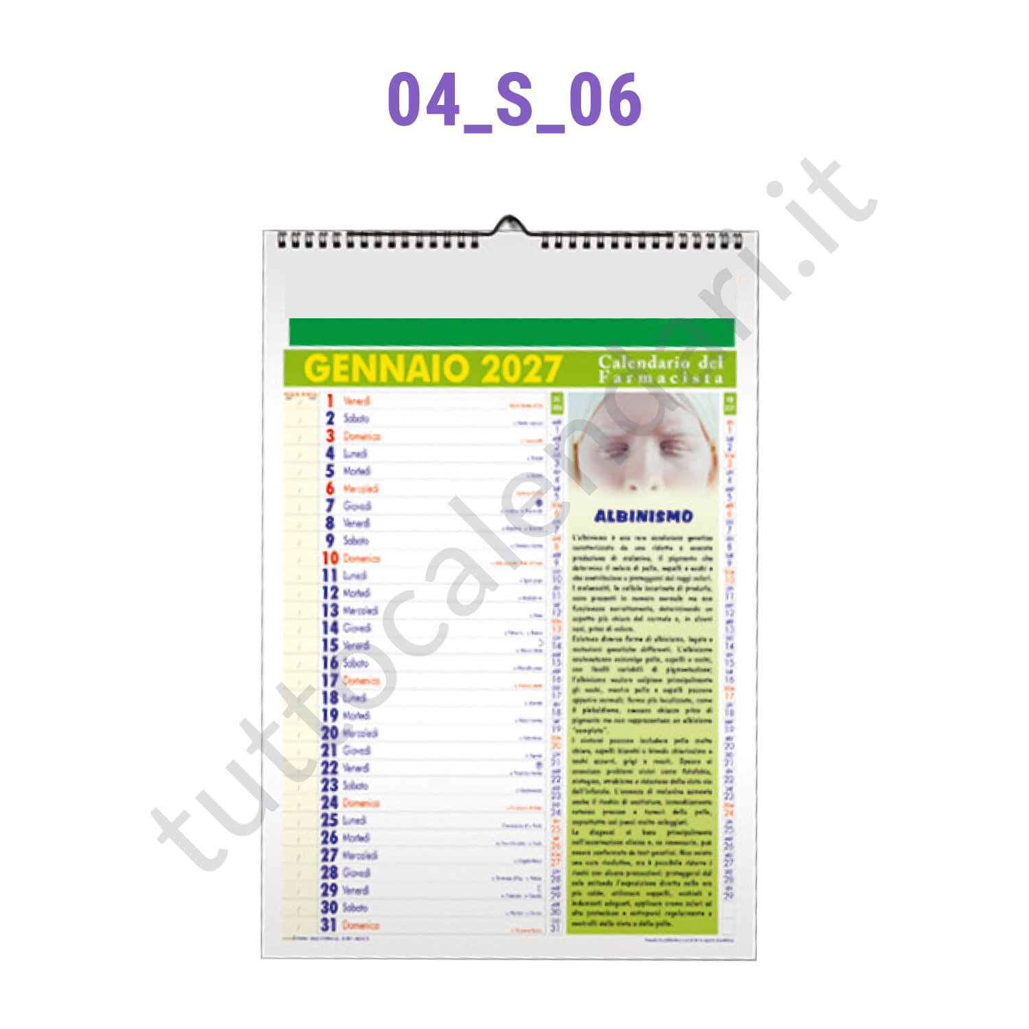 Calendario del Farmacista 2027 Calendario del Farmacista - mensile illustrato 2027