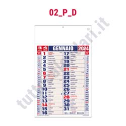 in 3 colori - prezzo per 3 calendari TRIS CALENDARI tipo olandese da parete 297 x 420 mm A3 