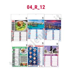 Calendario mensile illustrato 