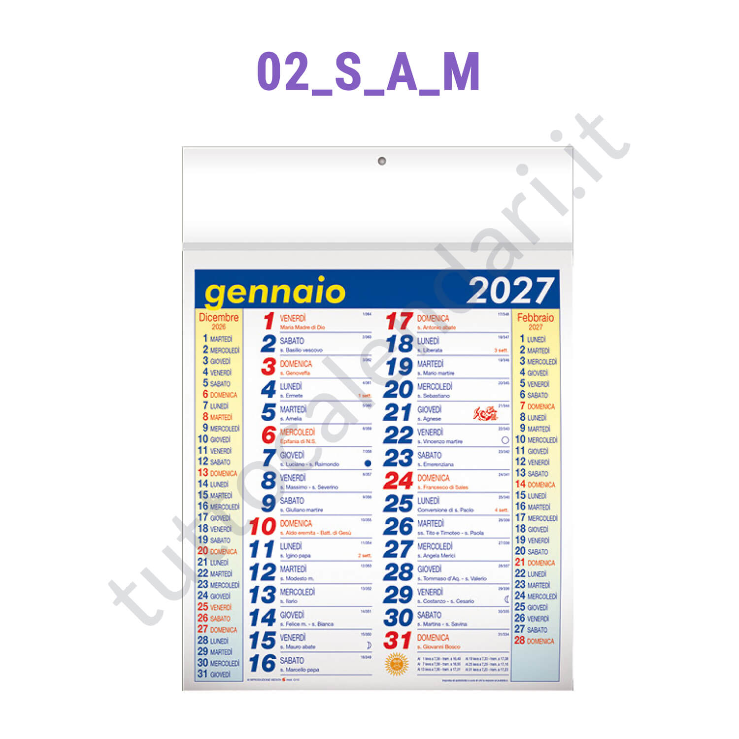 Calendario commerciale multicolor da muro personalizzato sulla testata Stampa calendario olandese da muro