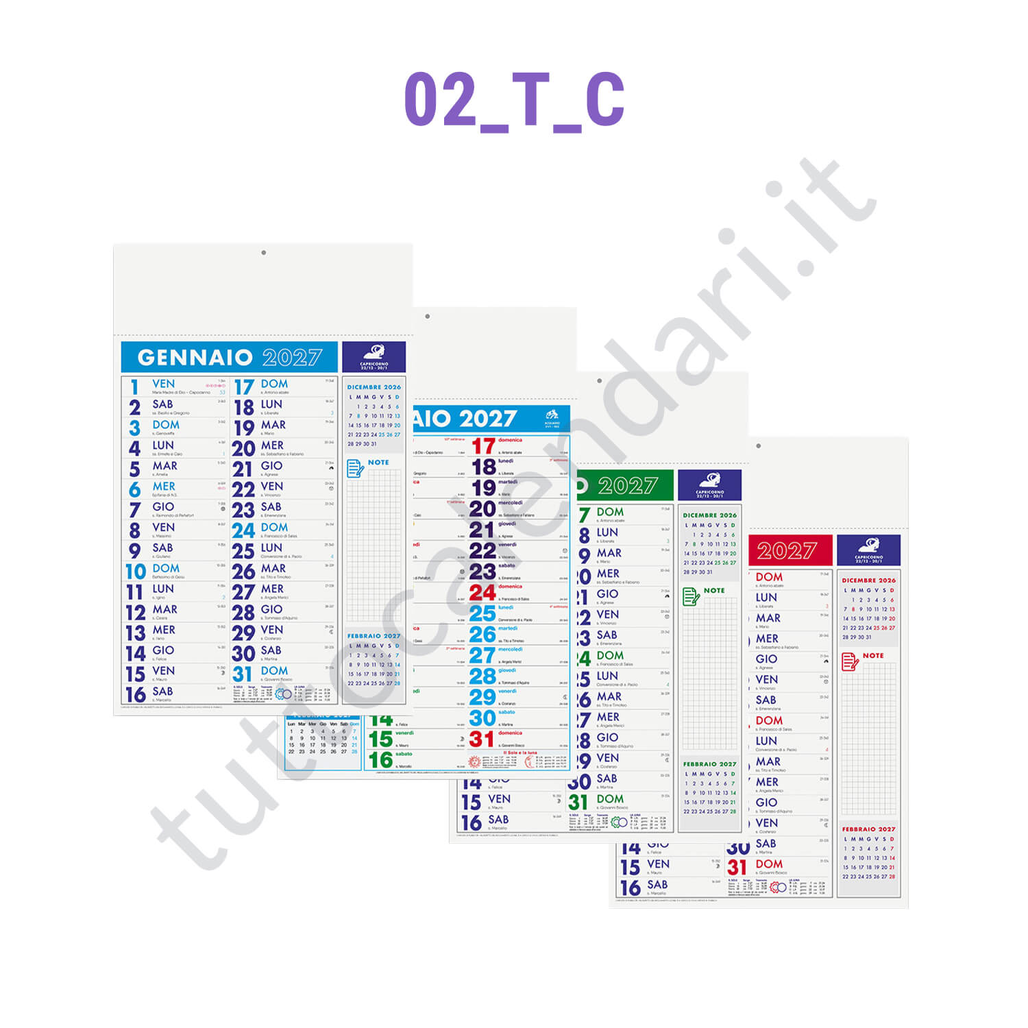 Calendario olandese commerciale Stampa calendario da parete olandese