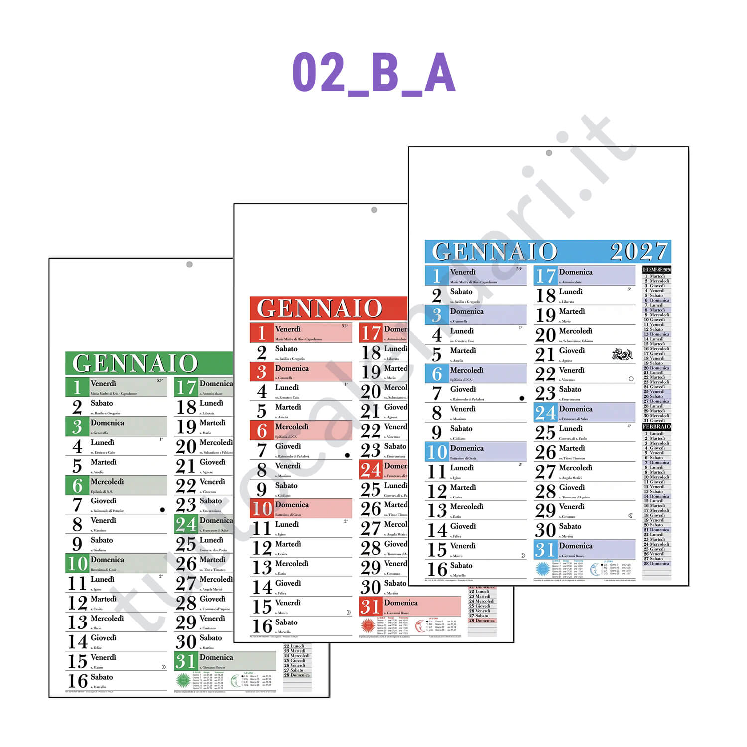 Calendario olandese commerciale 2027 personalizzato Stampa calendario da parete olandese