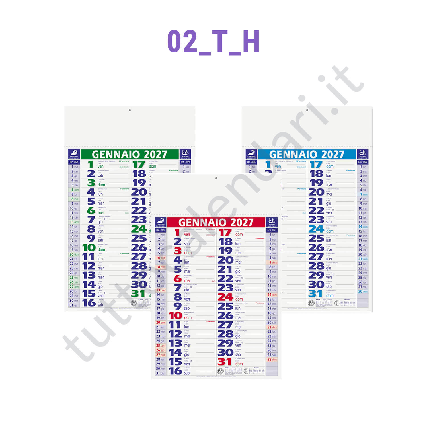 Calendario da muro personalizzato Stampa calendario commerciale da muro