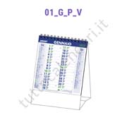 calendario da scrivania verticale colore verde/blu Vendita online calendario a triangolo personalizzato