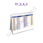 Calendario da tavolo a cavallotto commerciale