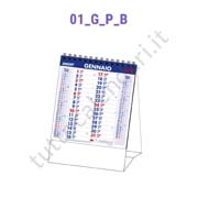 calendario da scrivania verticale colore blu/rosso Vendita online calendario a triangolo personalizzato
