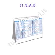 Calendario da tavolo a cavallotto commerciale